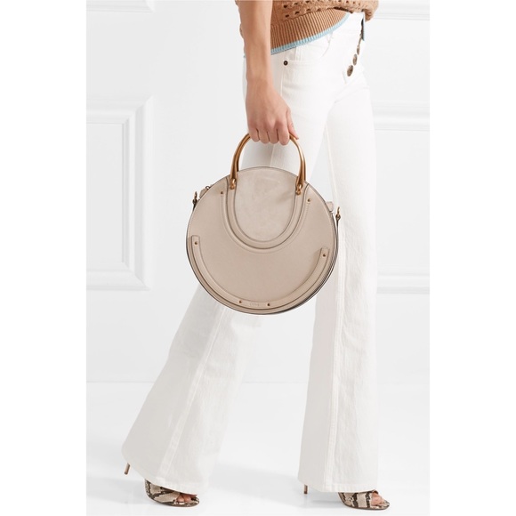 Chloé Pixie Large Suede & Leather Shoulder Bag NWT - Picture 11 of 16